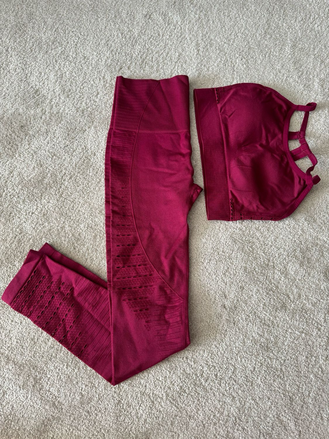Maroon 2 Piece Set Size S