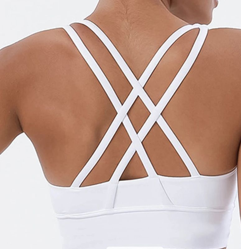 Double Strap Bra Top White