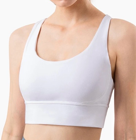 Double Strap Bra Top White