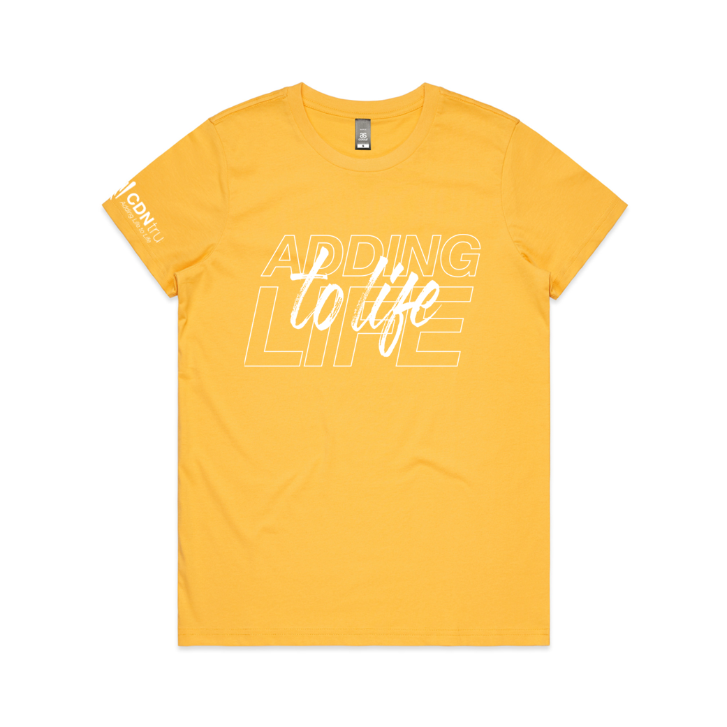 Women's Adding Life Maple Tee