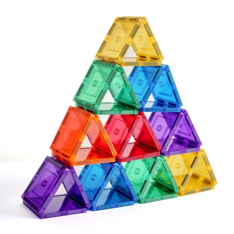 Learn & Grow Magnetic Tiles - Small Squares Pack (36 Pieces)