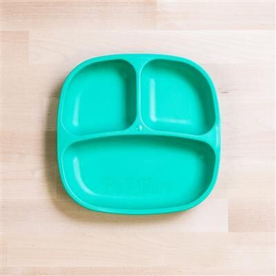 Re-Play Divided Plate -Aqua