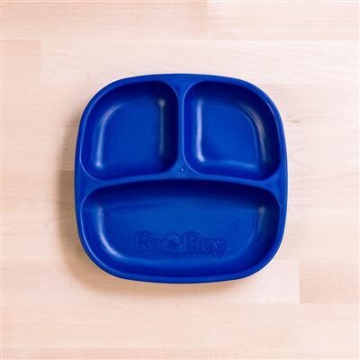 Re-Play Divided Plate -Navy Blue