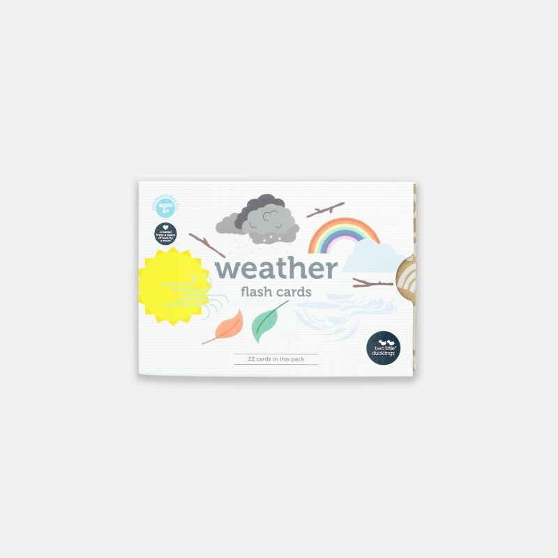Two Little Ducklings Weather flash cards -22 pack