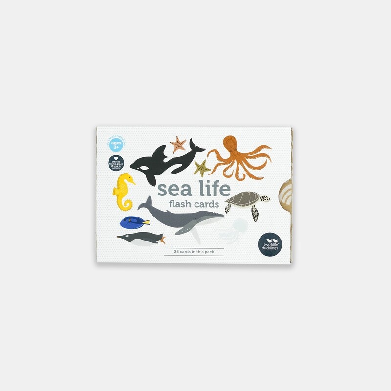 Two Little Ducklings Sea life flash cards - 25 pack