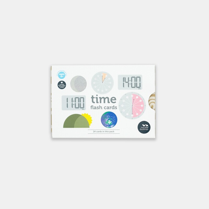 Two Little Ducklings Time flash cards -24 pack