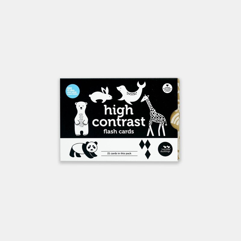 Two Little Ducklings  High contrast flash cards  -21 pack