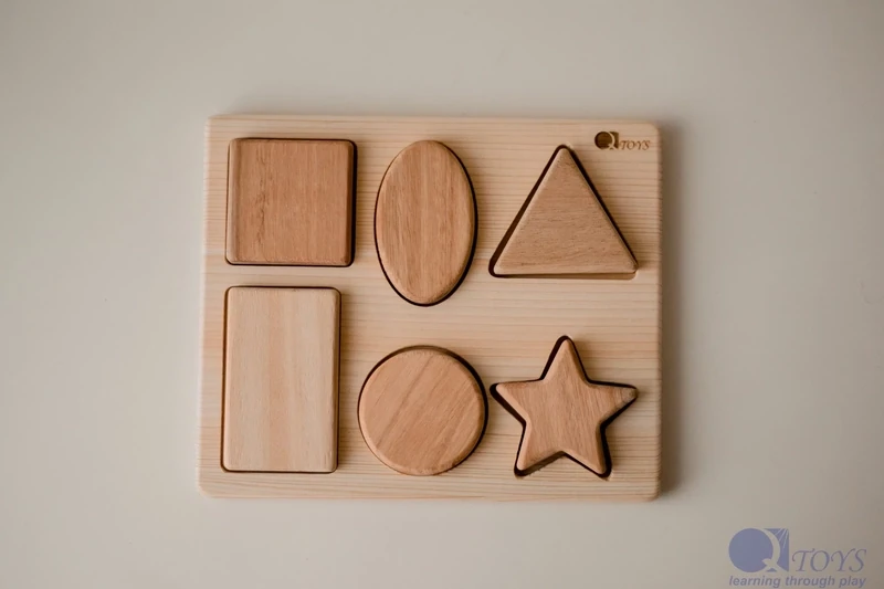 QToys Six Peice Chunky Shape Puzzle