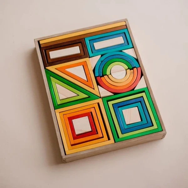 QToys Rainbow Nesting Blocks