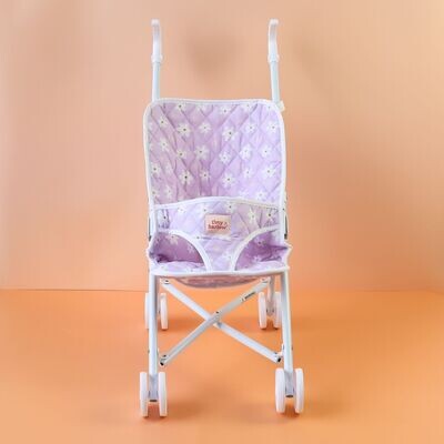 Tiny Harlow Tiny Harlow Folding Doll's Stroller 2.0 - Lilac Daisy