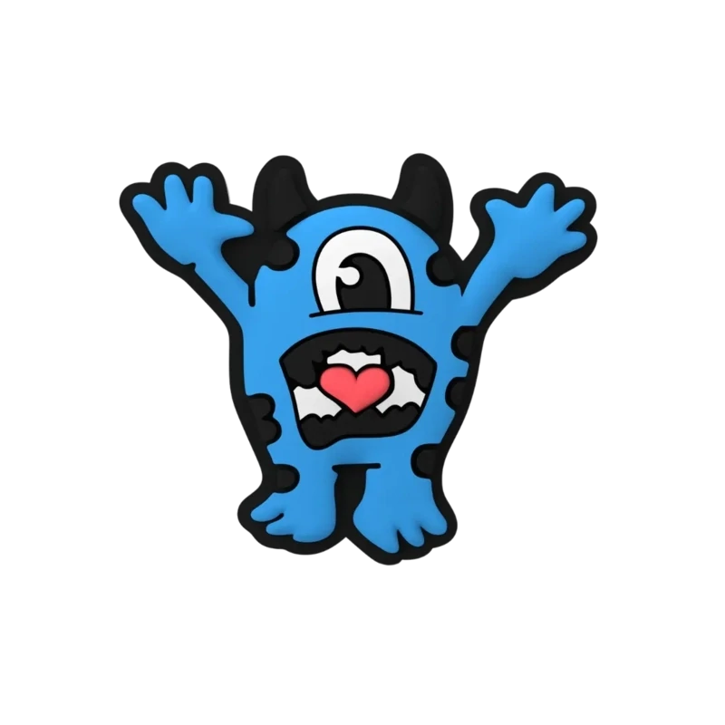 Blue Monster Charm