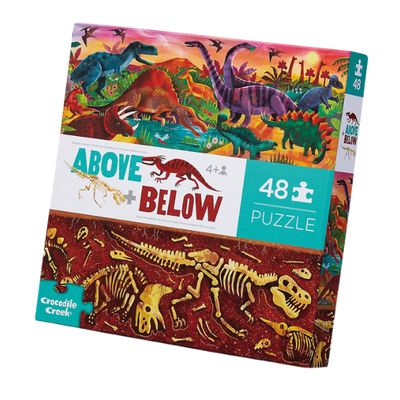 Above and Bellow puzzle Dinosaur World -48pc