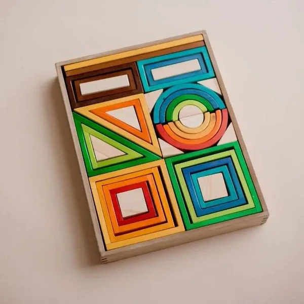 QToys Rainbow Nesting Blocks