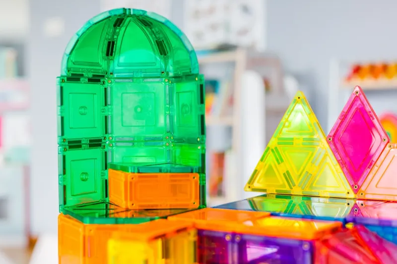 Learn &Grow Magnetic Tiles Dome Pack -18 Pieces