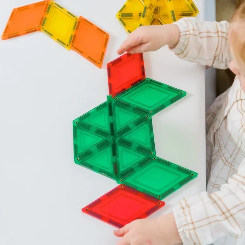 Learn & Grow Magnetic Tiles- Geometry Pack - 36 Piece
