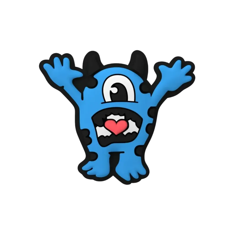 Blue Monster Charm