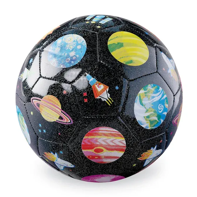 Glitter Soccer Ball Space Exploration