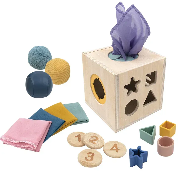 4 in 1 Sensory learning cube