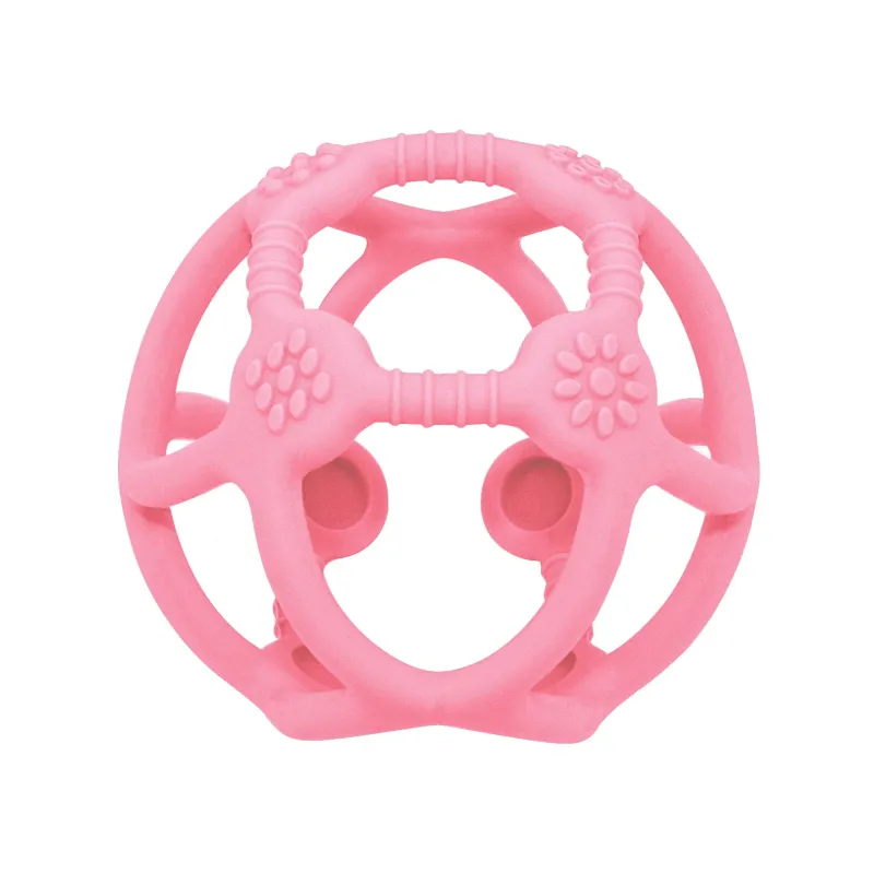 Silicone teether ball - Light Pink