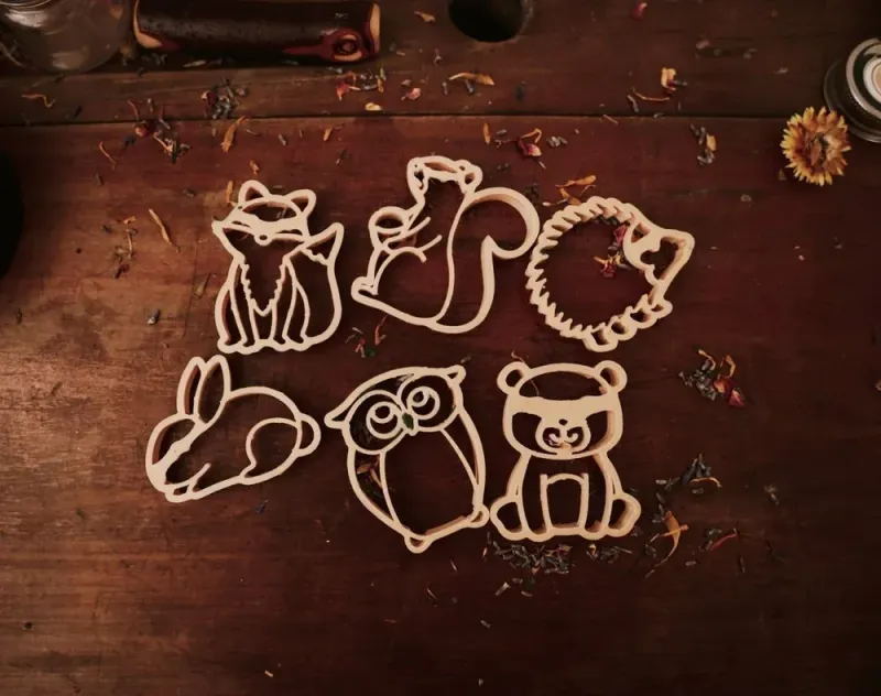 Woodlands Animals cutter set