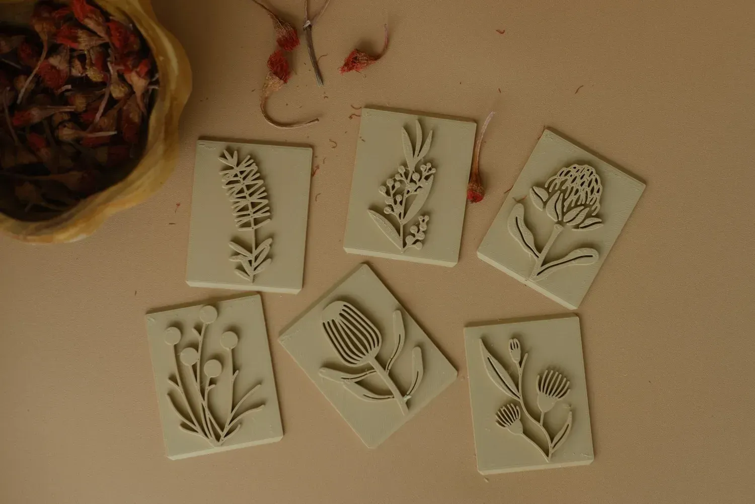 Native flower stamp set