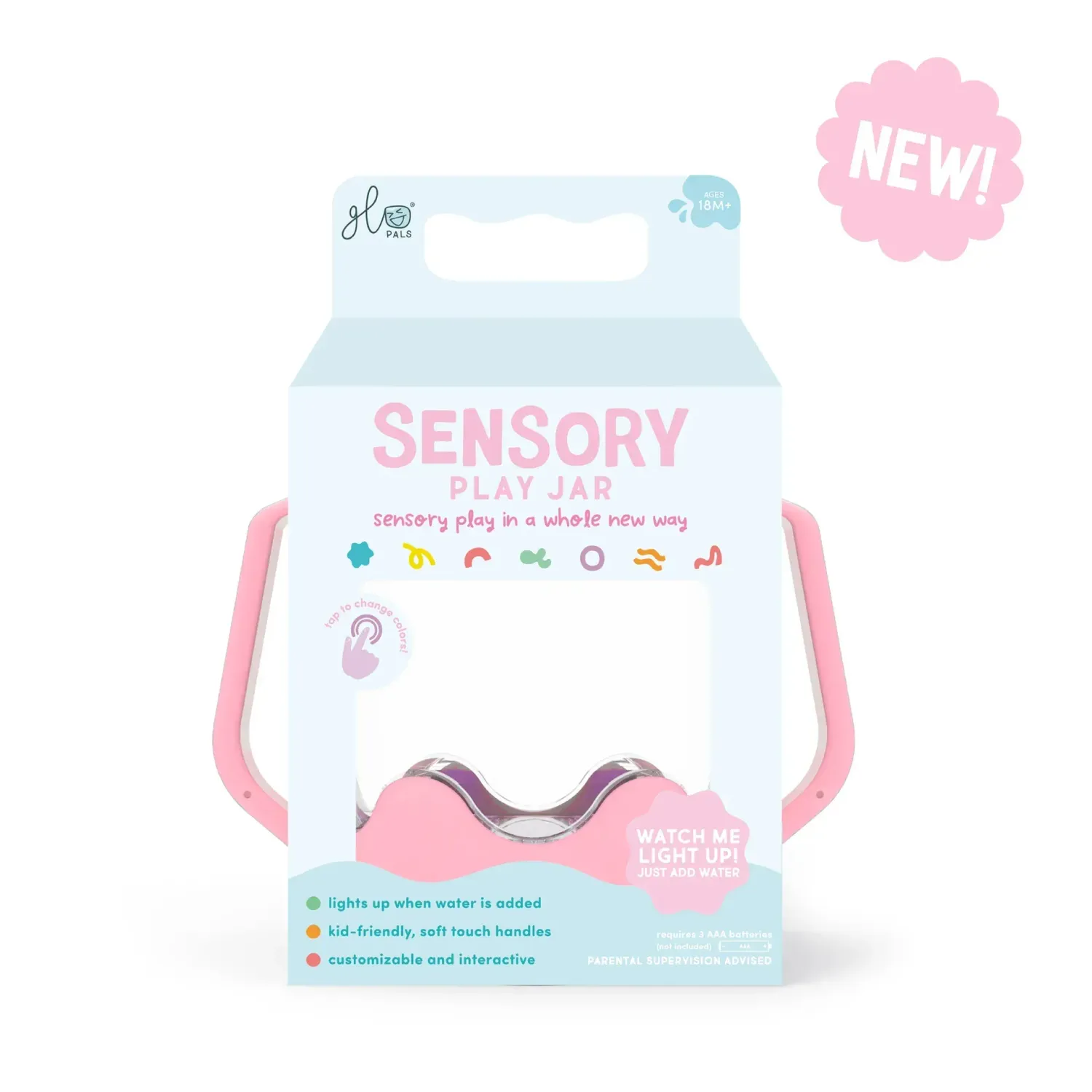 Glo Pal Sensory Play Jar Pink