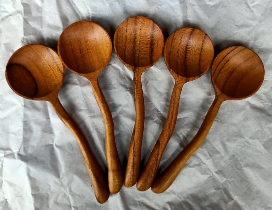 Teak Moon Spoon 1pc Teak Moon Spoon 1pc