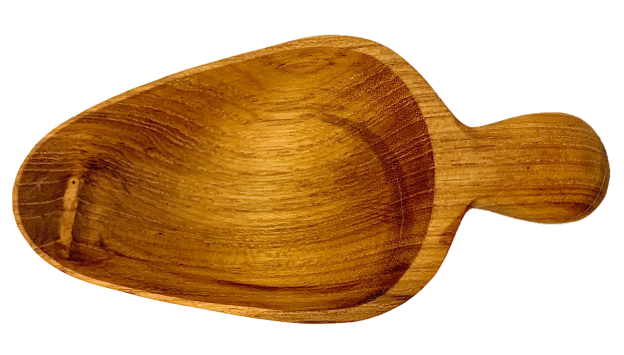 Teak Grain Scoop Medium Teak Grain Scoop Medium