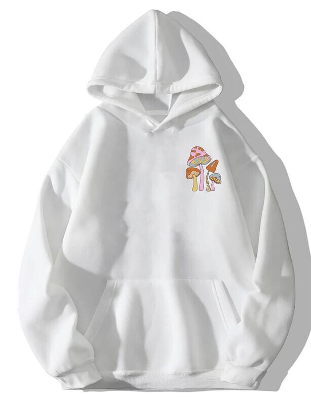 AN OLD LOVER WHITE OVERSIZE HOODIE