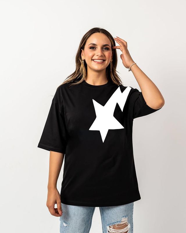 SUPERSTAR BLACK OVERSIZE T-SHIRT