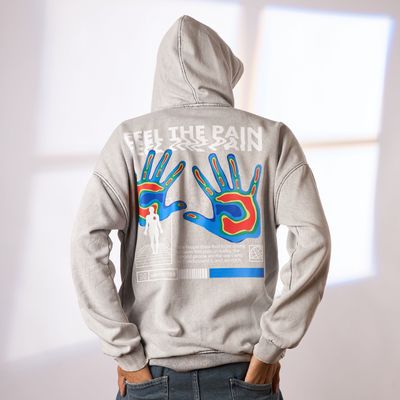 FEEL THE PAIN LIGHTWASHED HOODIE