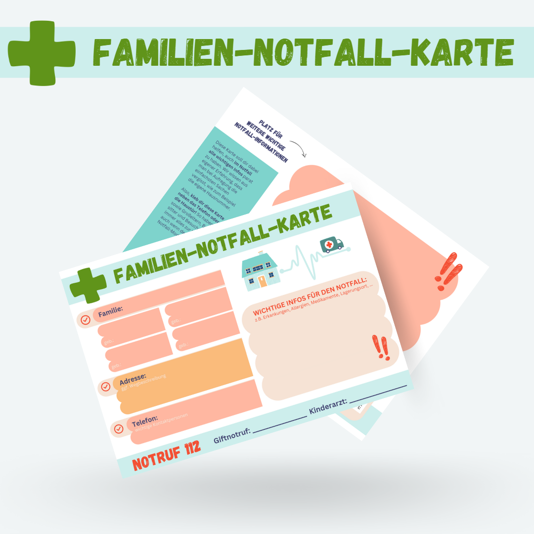Familien-Notfall-Karte