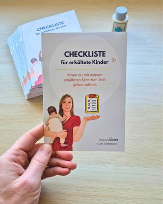 Checkliste für erkältete Kinder (für Fachpersonal)