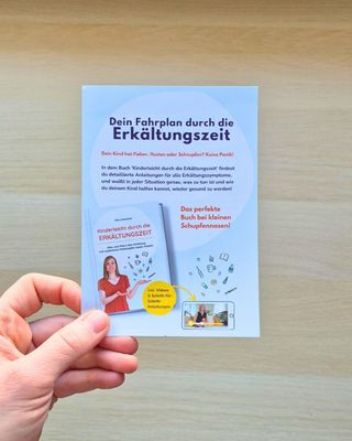 Flyer zum "Erkältungsbuch" (Fachpersonal)