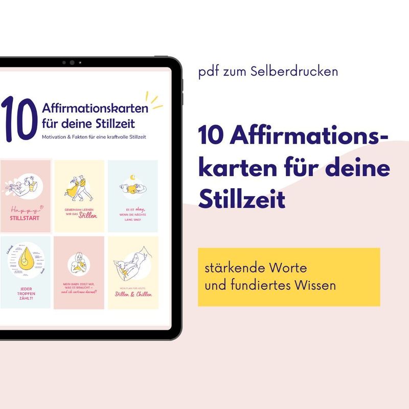 Affirmationskarten Stillen