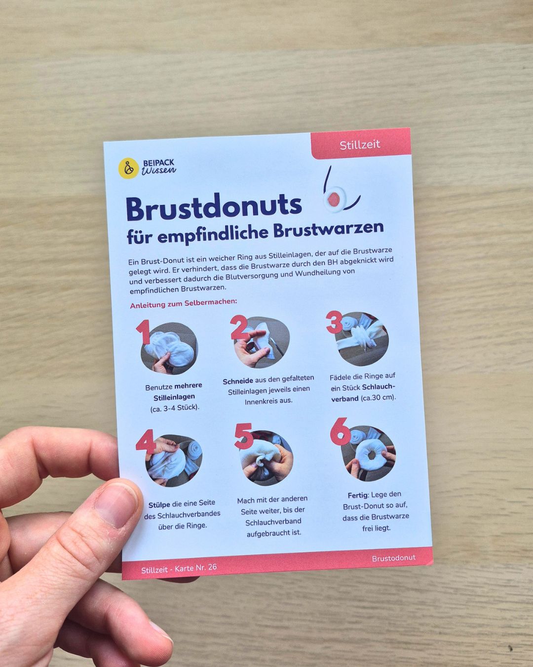 Beratungskarte "Brustdonut"