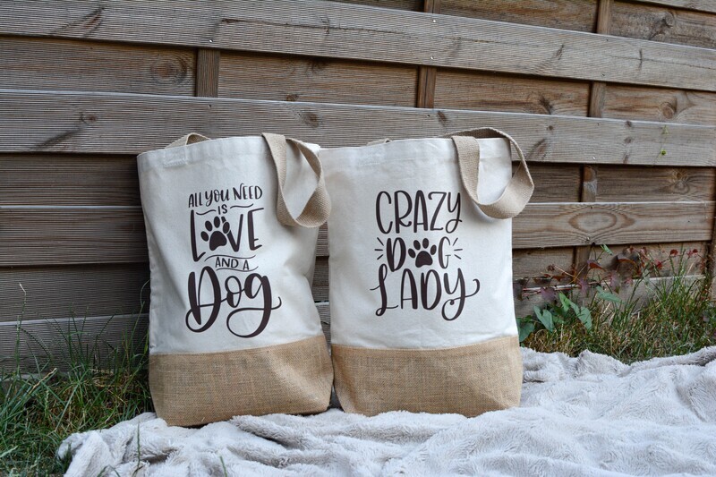 Jute Canvas Tasche - vorrätig