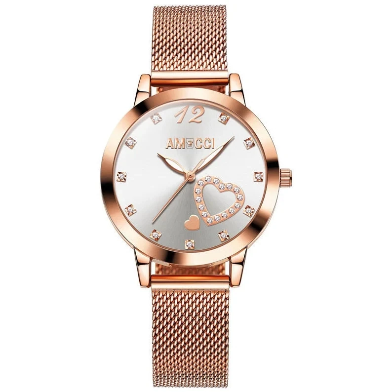 AMUCCI Amore Watch Damenuhr Armbanduhr  Weiss