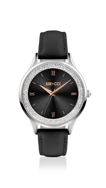 AMUCCI  Watch DONNA Damenuhr Armbanduhr Black