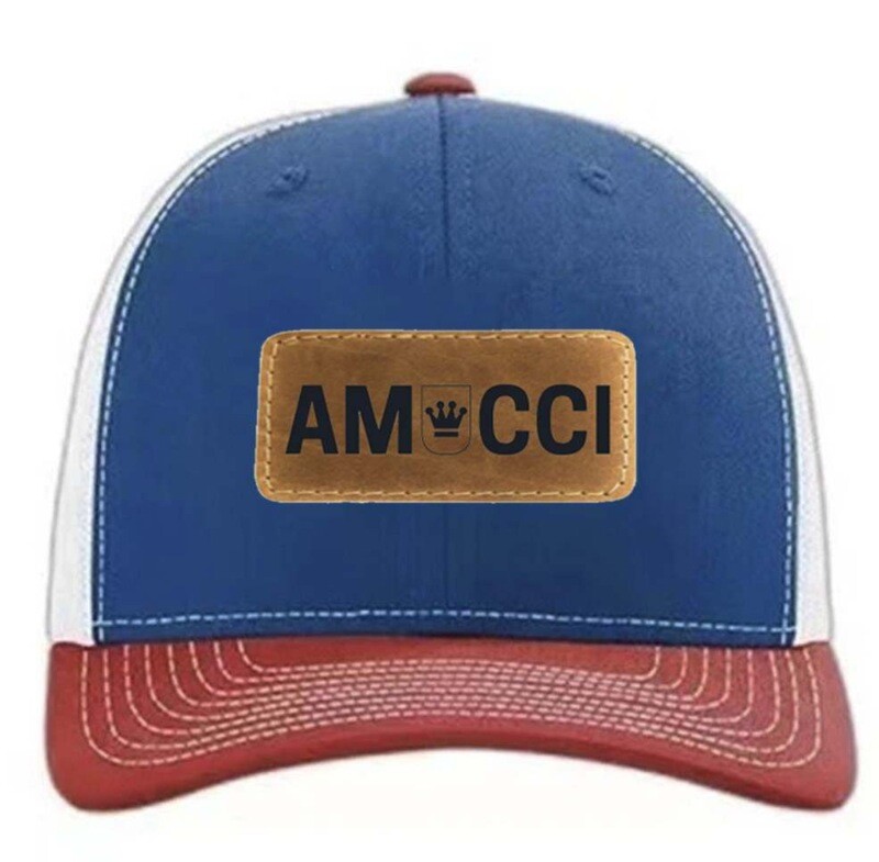 AMUCCI Trucker Cap BLAU ROT WEISS