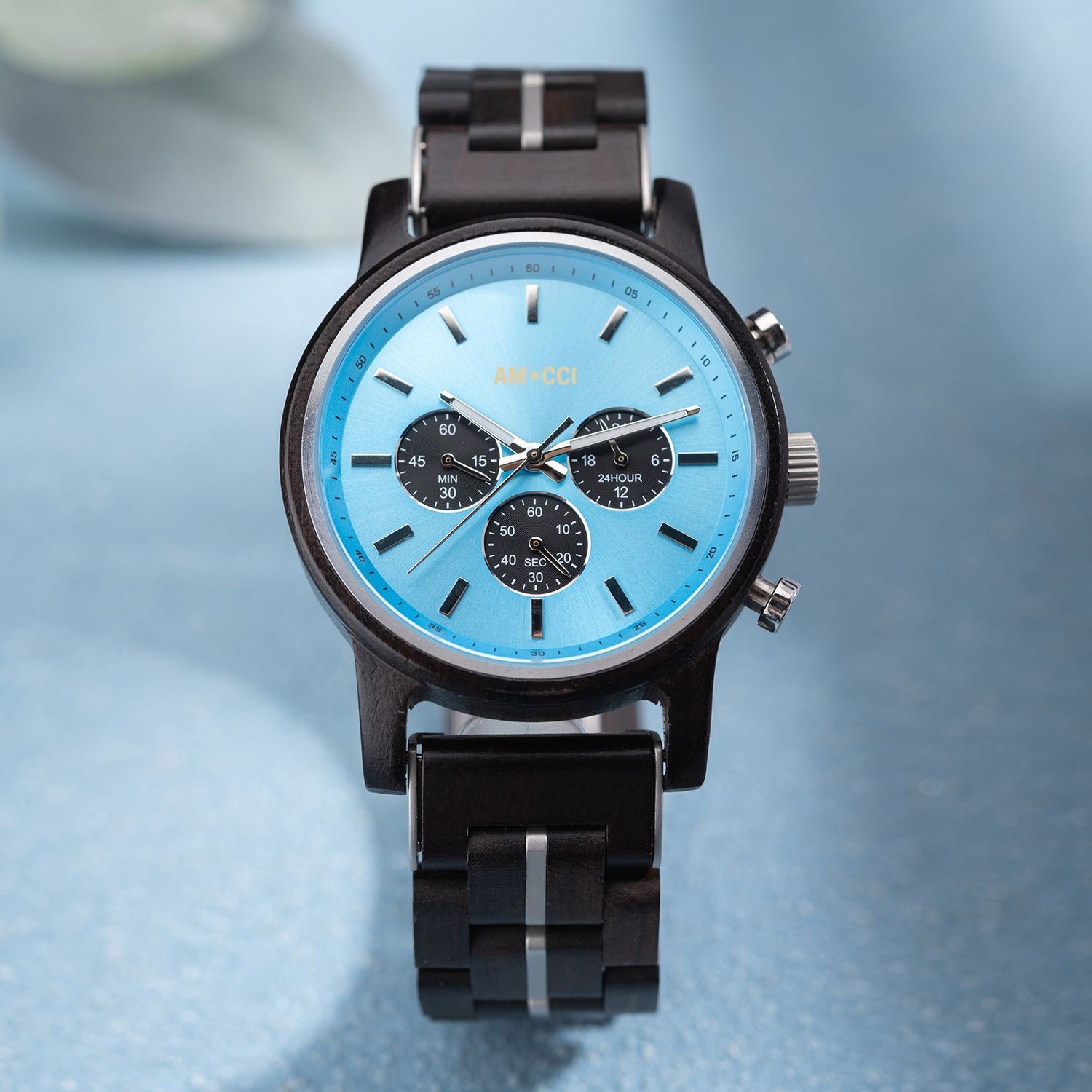 AMUCCI Wood Watch GT115-1A Holzuhr Armbanduhr