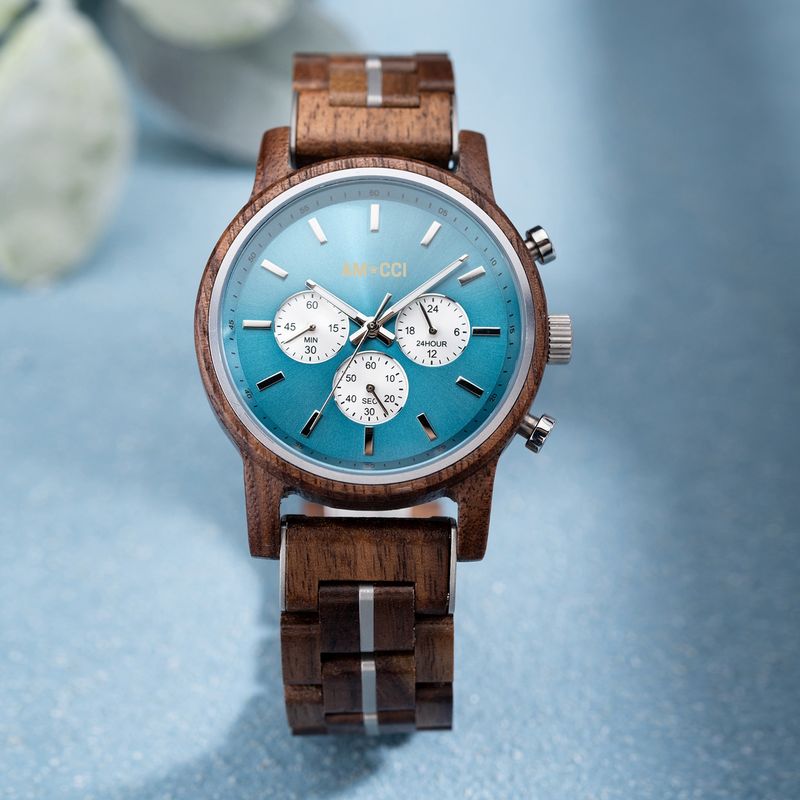 AMUCCI Wood Watch GT115-2A Holzuhr Armbanduhr