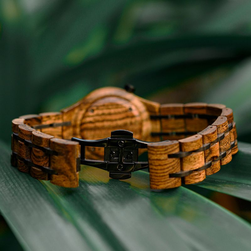 AMUCCI Wood GT047-2A Holzuhr Damen Armbanduhr