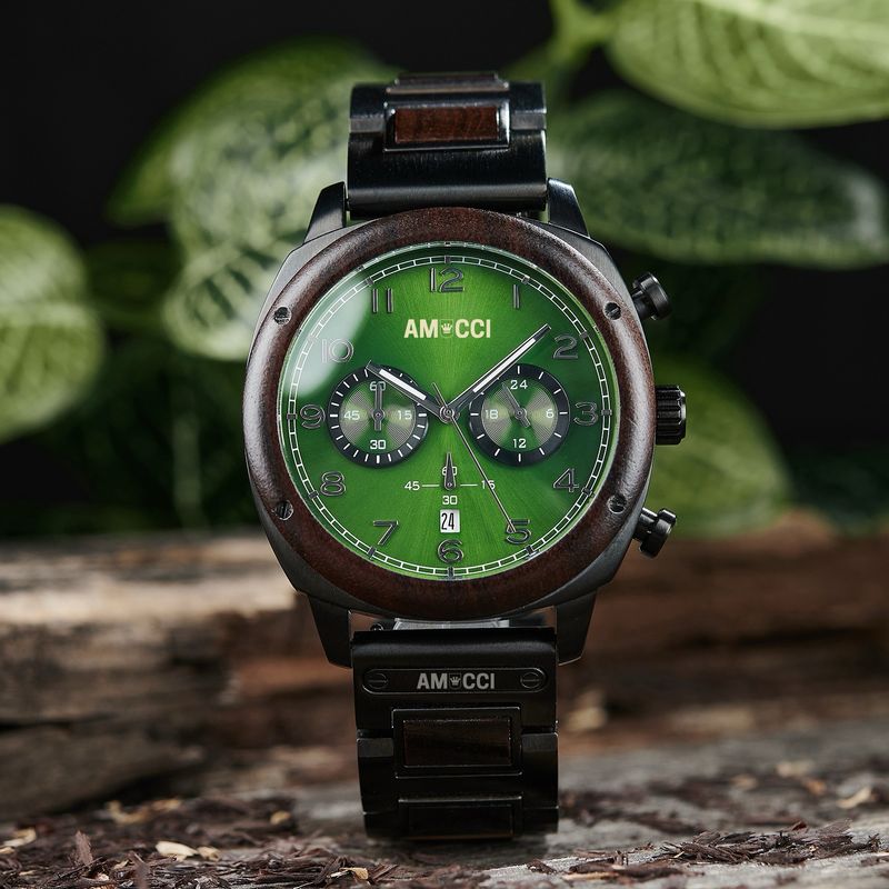 AMUCCI Wood Watch GT149-2 Holzuhr Armbanduhr