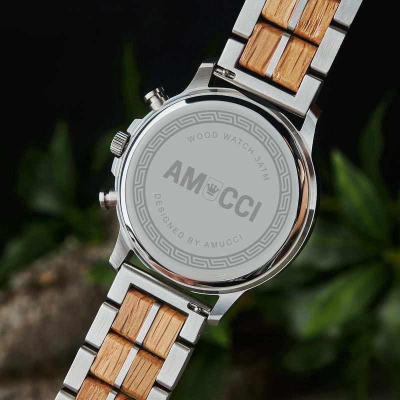 AMUCCI Wood Watch GT139-1A Holzuhr Armbanduhr