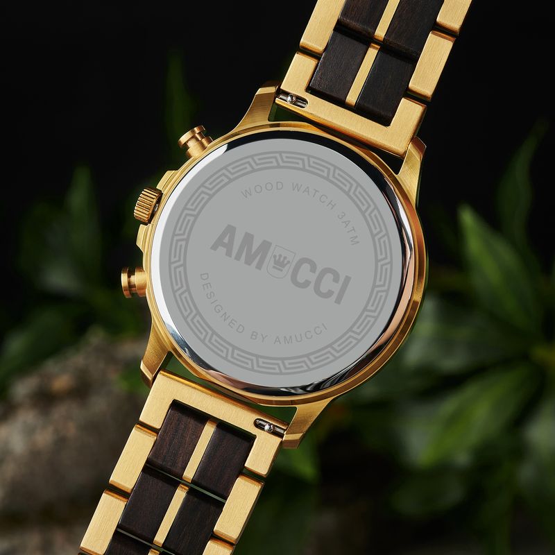 AMUCCI Wood Watch GT139-2A Holzuhr Armbanduhr