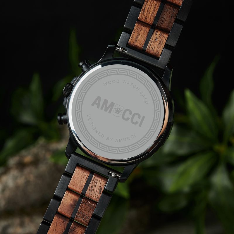 AMUCCI Wood Watch GT139-4A Holzuhr Armbanduhr