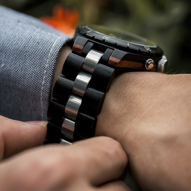 AMUCCI Wood Watch GT111-1A Holzuhr Armbanduhr
