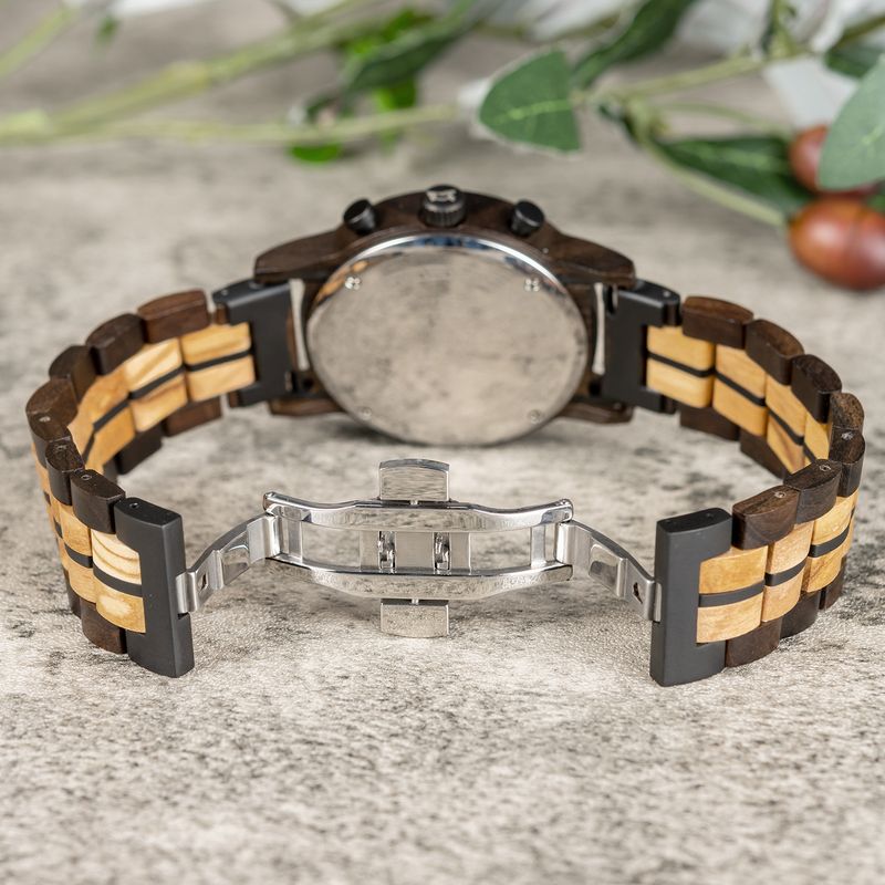 AMUCCI Wood Watch GT125-3A Holzuhr Armbanduhr