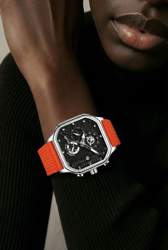 AMUCCI Watch Quadro -Orange-
